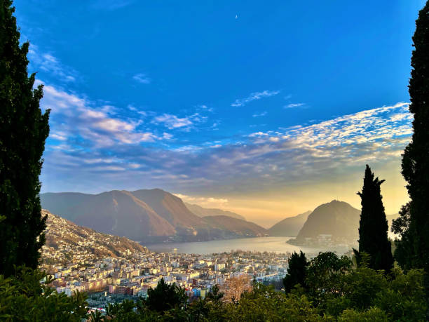 Lugano City of Lugano lugano stock pictures, royalty-free photos & images