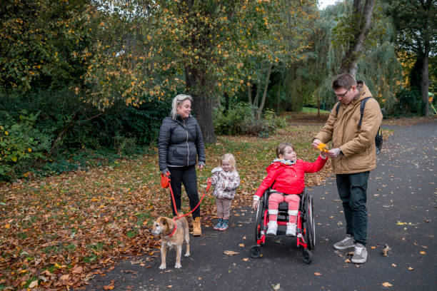 istock Dog Walk With The Kids 1370921365