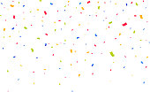 istock Confetti background. Party confetti pieces 1370922557