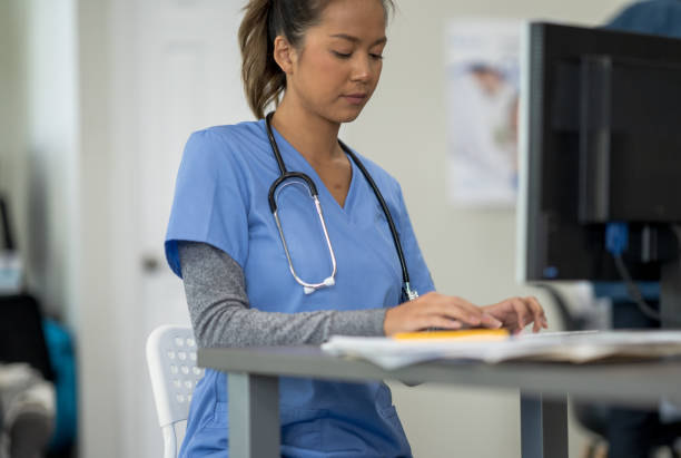 istock Female Medical Student Working 1370923737