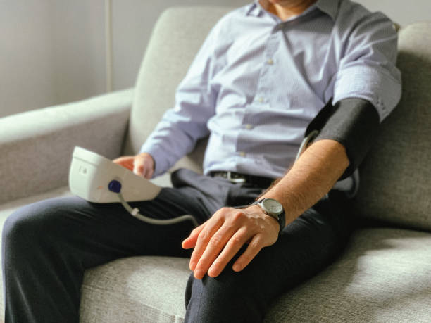 istock Man is checking blood pressure 1370927195