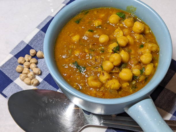 A bowl of spicy Chole masala