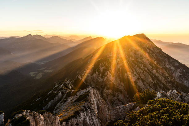 istock Sunset at the Hochstaufen peak 1370937425