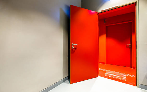 istock industrial door at a warehouse 1370943093