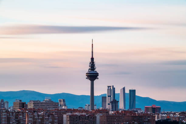istock Skyline of Madrid at dusk 1370947097