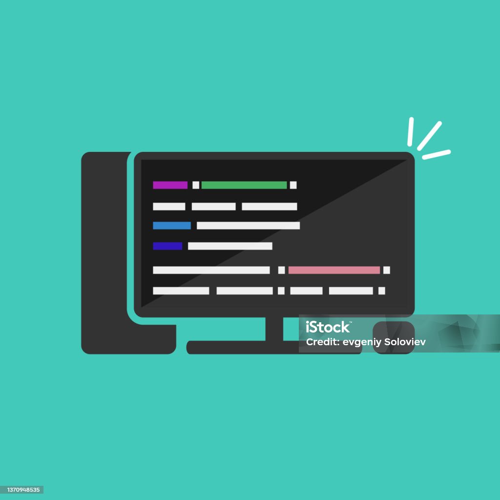 Computer Screen Programming Code Or Php Script Coding Html Or Css ...