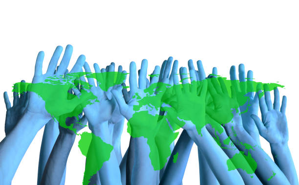 istock Environmental awareness concept of hands and Planet Earth 1370952445