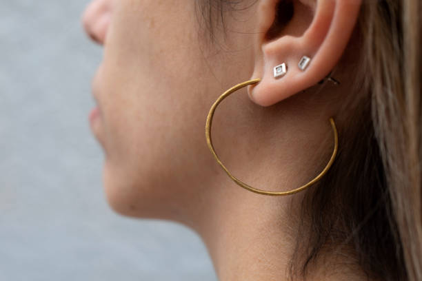 istock Woman wearing necklace 1370953500