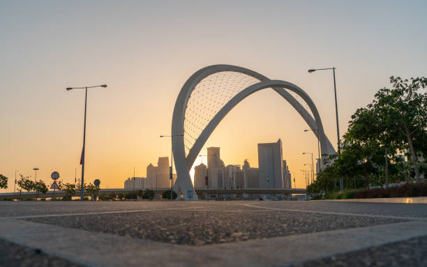 istock Beautiful Lusail city skyline during morning 1370953550