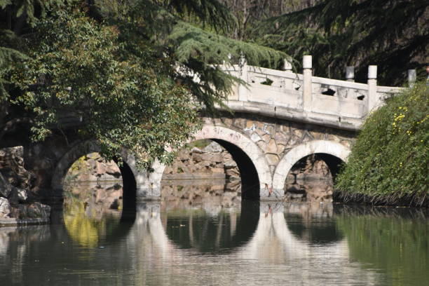 中国の伝統的な公園と庭園、羅陽の西元公園 - luoyang ストックフォトと画像