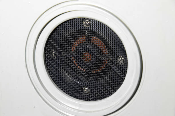 istock High-frequency speaker of a three-cavity speaker system. Vintage acoustics. 1370960126