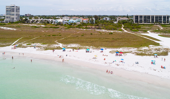 Sarasota Beach near Siesta Key, Sarasota, Florida.