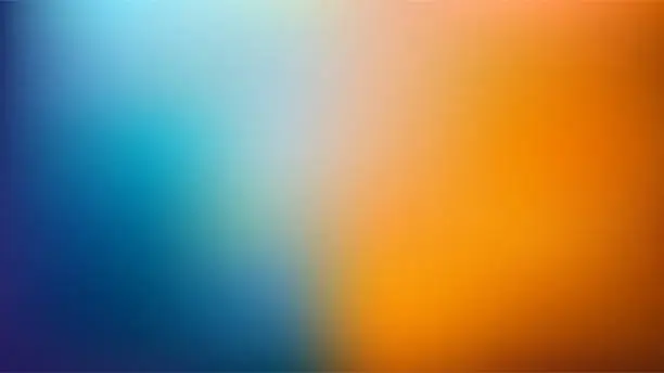 Vector illustration of Blue and Orange Defocused Blurred Motion Gradient Abstract Background Vector