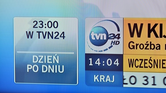 Warsaw, Poland. 13 February 2022. Photo of TVN 24 logo on a tv monitor screen.  This is the most popular  cable and satellite television news channel in Poland.