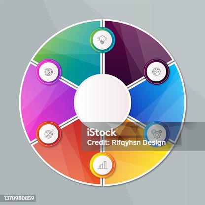 istock Steps Options Elements Infographic Template for Website, UI Apps, Business Presentation. Easy Editable Blank Infographic Template. 1370980859