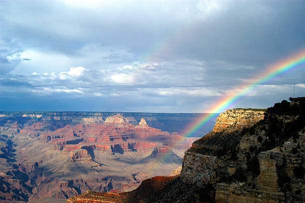 istock Double Rainbow over Grand Canyon National Park 137098176