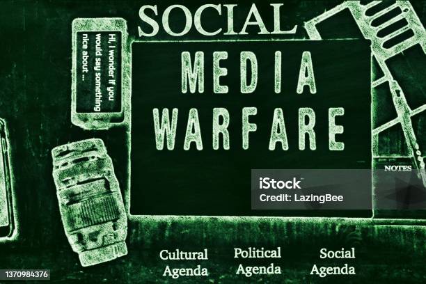 Learning About Social Media Warfare Concept Stock Photo - Download Image Now - Misinformation, Cancel Culture, Social Media