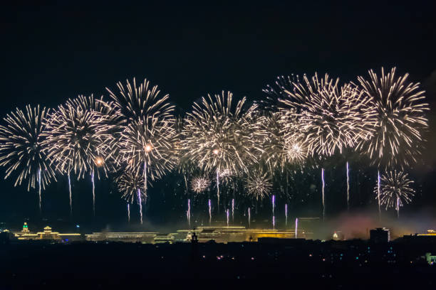 fireworks on national day, fireworks on celebration, fireworks festival, celebration fireworks on national day, fireworks on celebration, fireworks festival, celebration national day of prayer stock pictures, royalty-free photos & images
