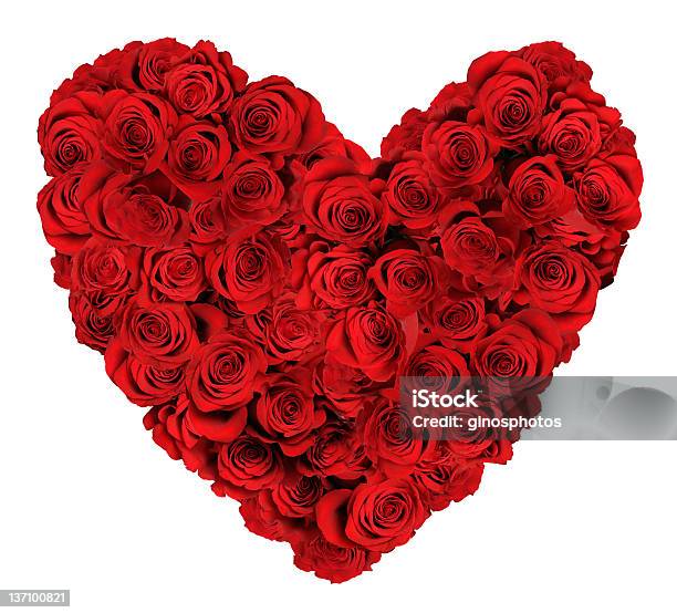 Heart Of Roses Stock Photo - Download Image Now - Heart Shape