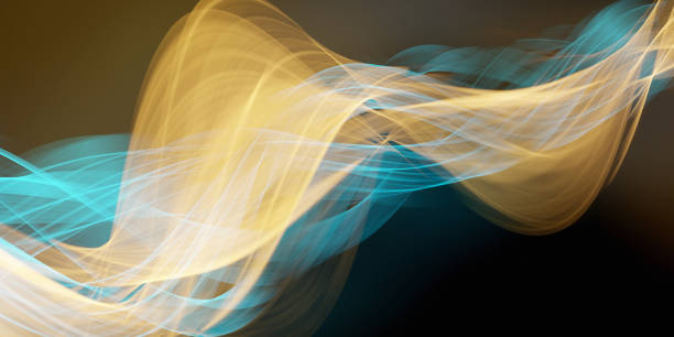 istock Trendy Bright Lines Cyber Dark Grey Colors Abstract Background 1371008537