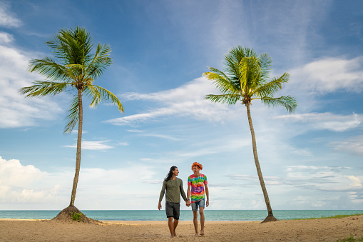 Couple, Holding hands, Tropical, Beach, Brazil