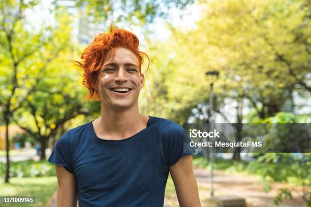 Caucasian Gay Man Portrait Stock Photo - Download Image Now - Non-Binary Gender, LGBTQIA People, Portrait