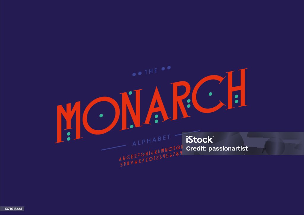 Monarch Alphabet Stock Illustration - Download Image Now - Abstract ...