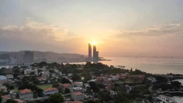 Sunrise beauty of Island City
