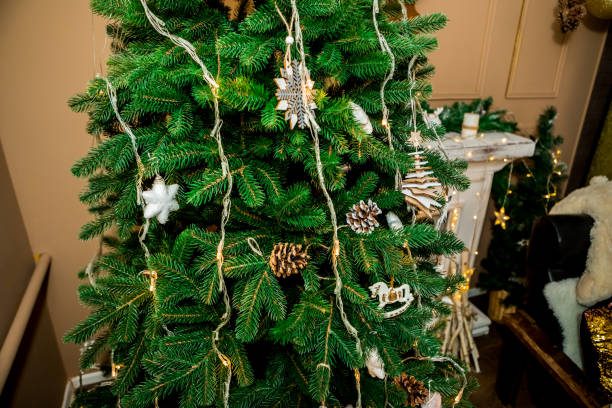 istock Christmas and New Year only tree, central fragment (3). 1371015517