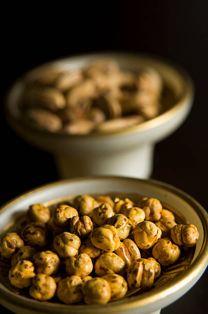 Uncooked chickpea isolated
