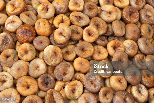 Dried Figs For Sale On A Market In Morocco Stock Photo - Download Image Now - Brown, Close-up, Color Image