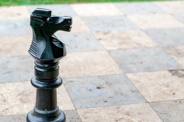 istock Street chess on a cloudy day. Close up. 1371024623