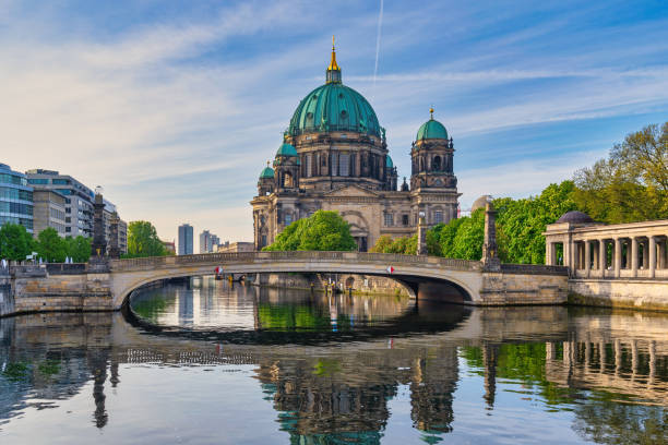 istock Berlin Germany, city skyline at Berlin Cathedral (Berliner Dom) and Spree River 1371030585