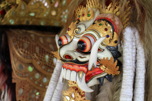 istock Balinese barong, a tiger like creature. 1371033070