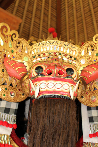istock Balinese barong, a tiger like creature. 1371033071
