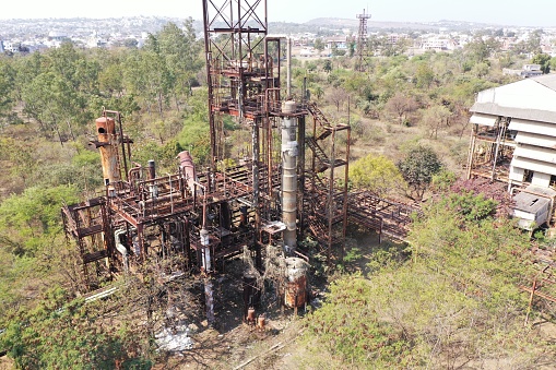 View of the Bhopal gas tragedy site