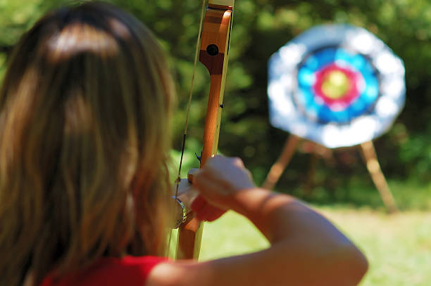 istock An archer aiming to hit the target  137103813