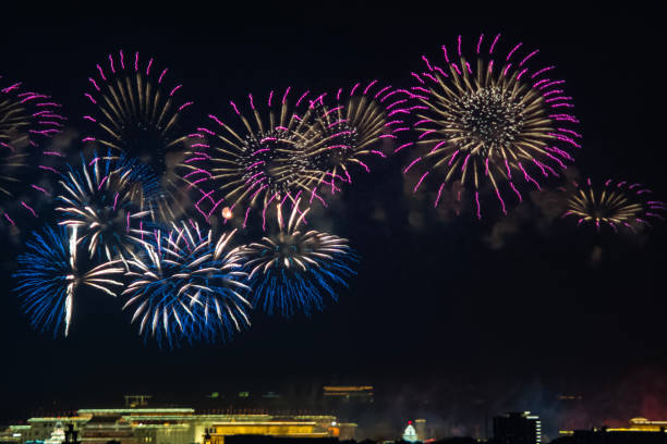 fireworks on national day, fireworks on celebration, fireworks festival, celebration fireworks on national day, fireworks on celebration, fireworks festival, celebration national day of prayer stock pictures, royalty-free photos & images