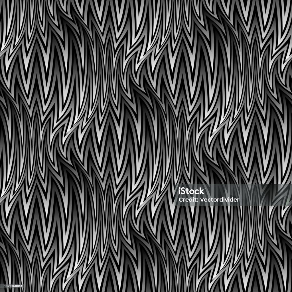 Spiky Design Pattern Vector Embossed Repeatable Pattern Of Spiky Flaps Optical Art ...