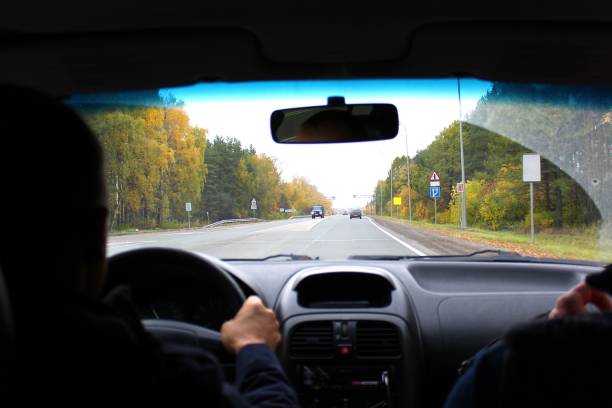 istock Track photo from the car 1371055925