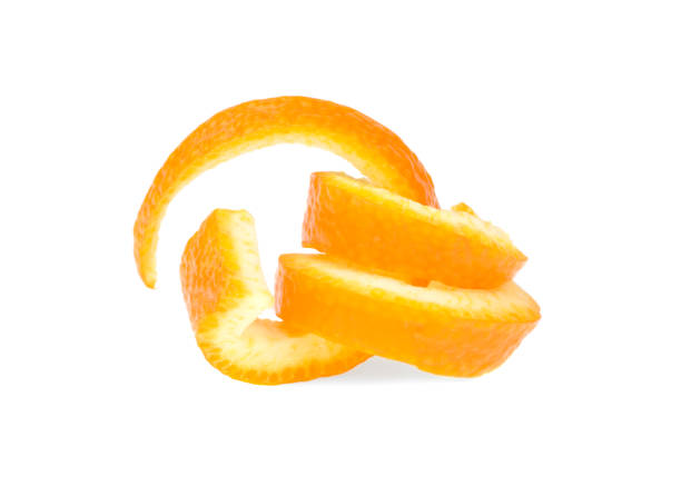 istock orange skin spiral isolated on white background 1371056750