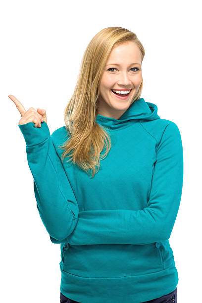 istock Young woman poiting 137105815