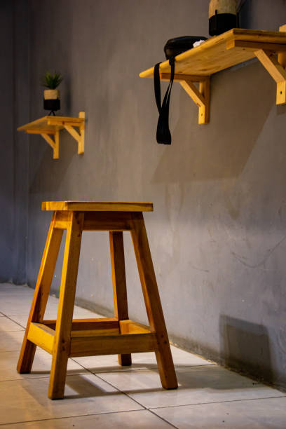 istock Wooden chairs and tables 1371059639
