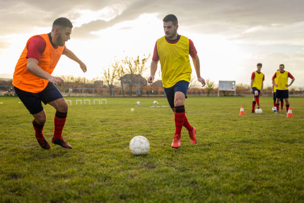 istock Soccer players having an outdoor training 1371062880