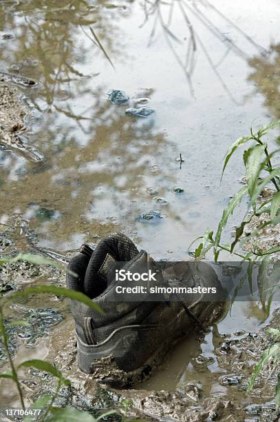 Stuck In The Mud Stock Photo - Download Image Now - Absence, Boot, Dirty