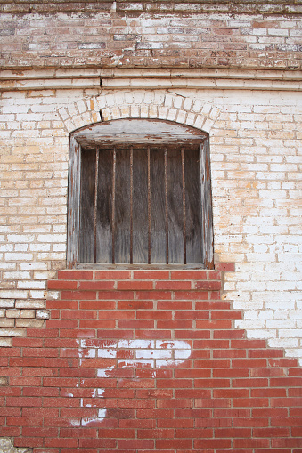Closecup Building Detail - Vintage Jail Window