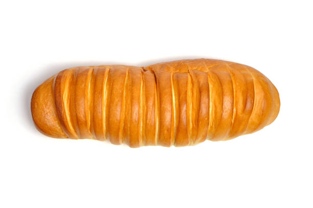 istock Loaf loaf on white background.Freshly baked bread. 1371069000