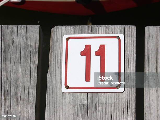 Boat Slip Number 11 Stock Photo - Download Image Now - Falling, Horizontal, Jetty