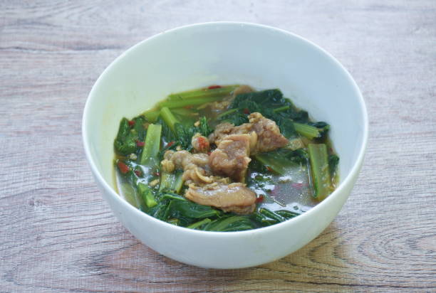 istock spicy boiled beef with cabbage soup Thai northern style 1371075523