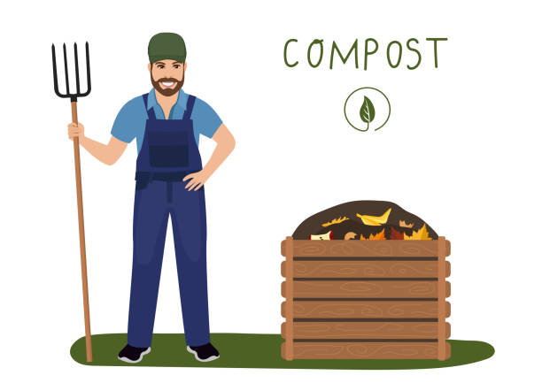 Compost Man 30+ Family Composting Stock Illustrations, Royalty-Free Vector Graphics ...